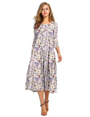 Women's Fashion Floral Slim-fit Short-sleeve Dress